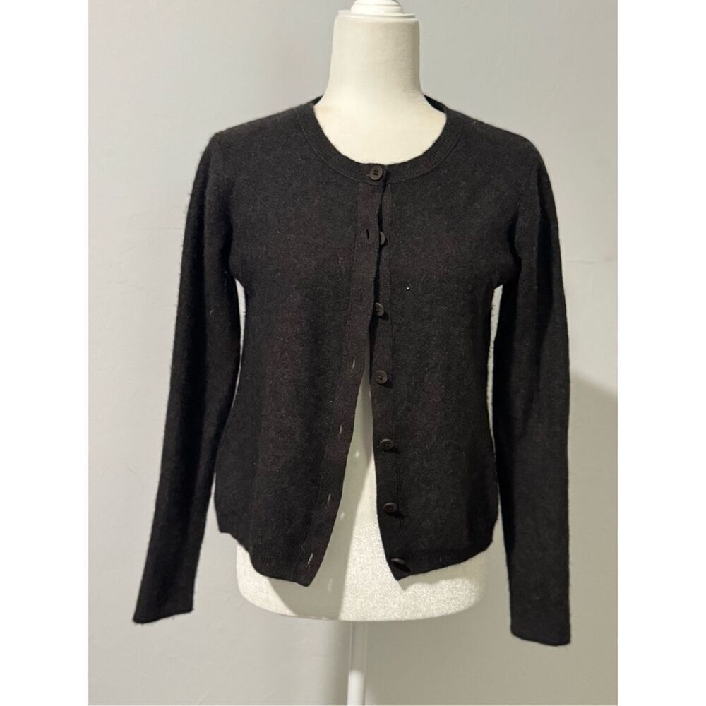 Inhabit Brown button front Cashmere sweater M